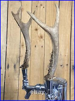Real Deer Antlers Beer Tap Handle Pair Of 2 Antler Hunting Rifle Bow Jackalope