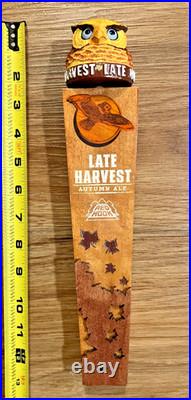 RedHook Beer Tap Handle Knob Topper Bar Top Keg Brewing Vintage Late Harvest Owl