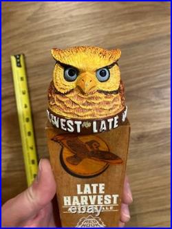 RedHook Beer Tap Handle Knob Topper Bar Top Keg Brewing Vintage Late Harvest Owl