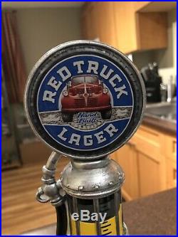 Red Truck Beer Old Gas Pump Tap Handle 11.5! Original Beer! Rare! Man Cave