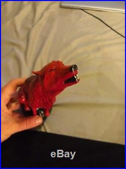 Red Wolf Anheuser Busch Howling Wolf Tap Handle Rare