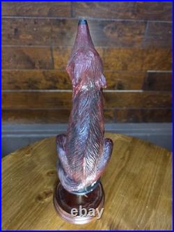 Red Wolf Beer Tap Handle (Stand Is For Display Only)