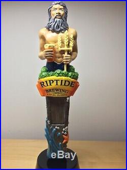 Riptide Brewing Poseidon IPA Zeus King of the Mermaids Figural Beer Tap Handle
