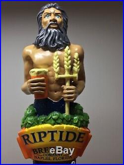 Riptide Brewing Poseidon IPA Zeus King of the Mermaids Figural Beer Tap Handle