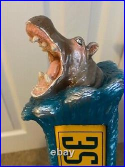River Horse Lager Hippo Head Beer Tap Handle