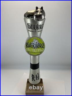 River Horse Roly Poly Pils Beer Tap Handle Rare Figural Hippo Tap Handle