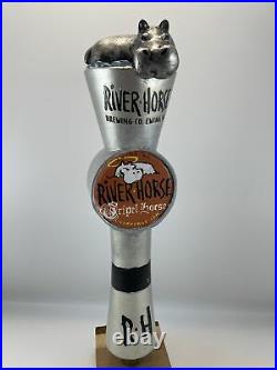 River Horse Triple Horse Beer Tap Handle Rare Figural Hippo Tap Handle