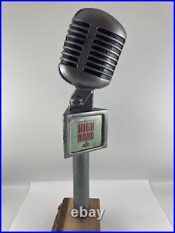 Rock Brothers High Road Ale Draft Beer Tap Handle Figural Microphone Tap Handle