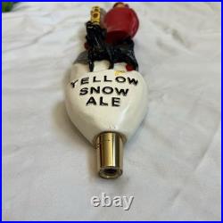 Rogue Yellow Snow Ale Ceramic Beer Tap Handle Collectible Barware Pub Decor