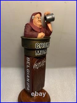 SAM ADAMS GRUMPY MONK BELGIAN draft beer tap handle. BOSTON, MASSACHUSETTS