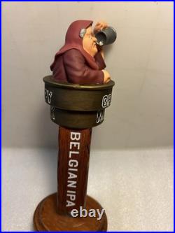 SAM ADAMS GRUMPY MONK BELGIAN draft beer tap handle. BOSTON, MASSACHUSETTS