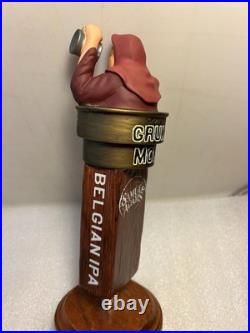 SAM ADAMS GRUMPY MONK BELGIAN draft beer tap handle. BOSTON, MASSACHUSETTS