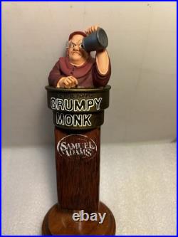 SAM ADAMS GRUMPY MONK BELGIAN draft beer tap handle. BOSTON, MASSACHUSETTS