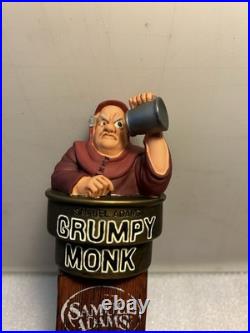 SAM ADAMS GRUMPY MONK BELGIAN draft beer tap handle. BOSTON, MASSACHUSETTS