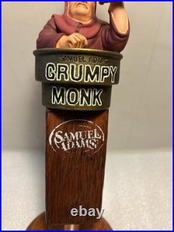 SAM ADAMS GRUMPY MONK BELGIAN draft beer tap handle. BOSTON, MASSACHUSETTS