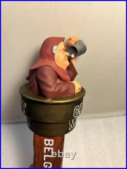 SAM ADAMS GRUMPY MONK BELGIAN draft beer tap handle. BOSTON, MASSACHUSETTS