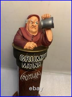 SAM ADAMS GRUMPY MONK BELGIAN draft beer tap handle. BOSTON, MASSACHUSETTS