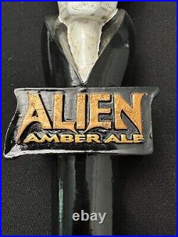 SBBC Alien Amber Ale Tap Handle Rare With Display Stand