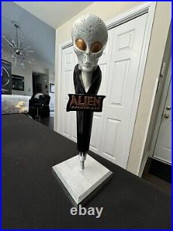 SBBC Alien Amber Ale Tap Handle Rare With Display Stand