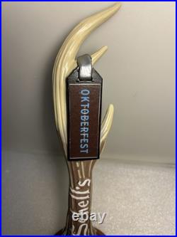 SCHELLS DEER ANTLER SCHELLS OKTOBERFEST TAG Draft beer tap handle. MINNESOTA