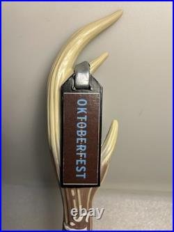 SCHELLS DEER ANTLER SCHELLS OKTOBERFEST TAG Draft beer tap handle. MINNESOTA