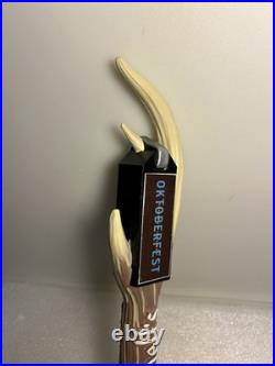 SCHELLS DEER ANTLER SCHELLS OKTOBERFEST TAG Draft beer tap handle. MINNESOTA