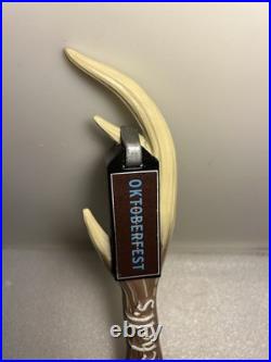 SCHELLS DEER ANTLER SCHELLS OKTOBERFEST TAG Draft beer tap handle. MINNESOTA