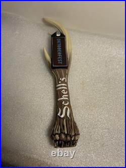 SCHELLS DEER ANTLER SCHELLS OKTOBERFEST TAG Draft beer tap handle. MINNESOTA