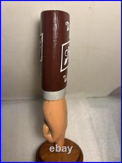 SCHLITZ DARK LAGER POINTED MANS FINGER draft beer tap handle. WISCONSIN