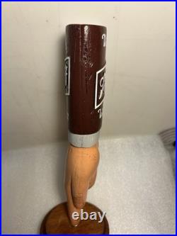 SCHLITZ DARK LAGER POINTED MANS FINGER draft beer tap handle. WISCONSIN