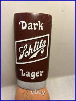 SCHLITZ DARK LAGER POINTED MANS FINGER draft beer tap handle. WISCONSIN