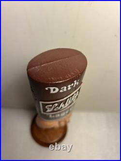 SCHLITZ DARK LAGER POINTED MANS FINGER draft beer tap handle. WISCONSIN