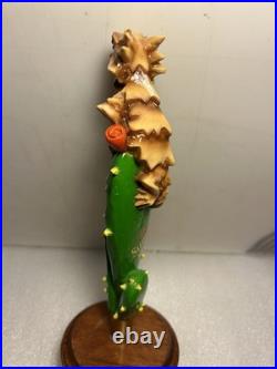 SHINER SUMMER HORNY TOAD LIZARD ON A CACTUS Draft beer tap handle. TEXAS