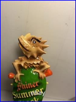 SHINER SUMMER HORNY TOAD LIZARD ON A CACTUS Draft beer tap handle. TEXAS