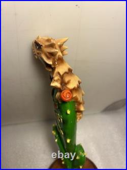 SHINER SUMMER HORNY TOAD LIZARD ON A CACTUS Draft beer tap handle. TEXAS