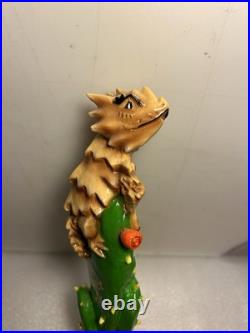 SHINER SUMMER HORNY TOAD LIZARD ON A CACTUS Draft beer tap handle. TEXAS