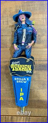 SHINER TEXHEX IPA BRUJA'S BREW beer tap handle eyes light up new battery