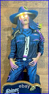 SHINER TEXHEX IPA BRUJA'S BREW beer tap handle eyes light up new battery