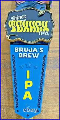 SHINER TEXHEX IPA BRUJA'S BREW beer tap handle eyes light up new battery