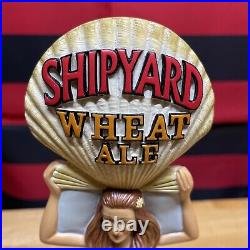 SHIPYARD BREWING WHEAT ALE MERMAID Draft Beer Tap Handle. MAINE
