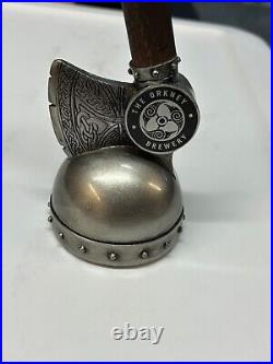 SKULL SPLITTER The Orkney Brewery Beer Tap Handle, Rare, Very Nice