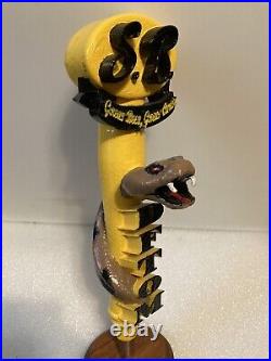 SMITTYS BREWING DFTOM VENOMOUS COBRA SNAKE draft beer tap handle. WASHINGTON SMITTYS BREWING DFTOM VENOMOUS COBRA SNAKE draft beer tap handle. WASHINGTON