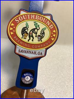 SOUTHBOUND BREWING 4-STRING BASS ROLLIN & TUMBLIN Draft beer tap handle. GEORGIA