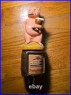 STEVENS POINT ANGRY SWINE WHOLE HOG SPECIALTY BREW beer tap handle. WISCONSIN