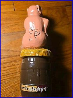 STEVENS POINT ANGRY SWINE WHOLE HOG SPECIALTY BREW beer tap handle. WISCONSIN