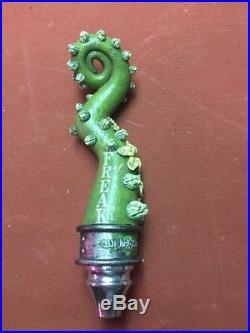 SUPER RARE Wicked Weed Freak of Nature beer tap handle Man Cave Bar Excellent