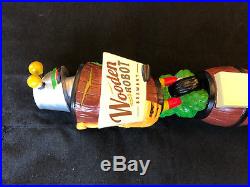 SUPER RARE! Wooden Robot Brewery beer tap handle NEW & AWESOME
