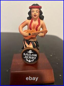 Sailor Jerry Rum Tap Handle New In Box Man Cave Decor Dancing Girl