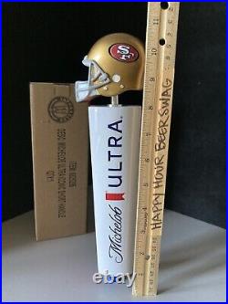 San Francisco 49ers Football Michelob Ultra Short Beer Tap Handle