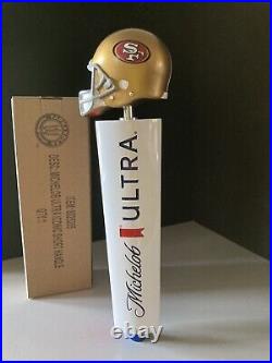 San Francisco 49ers Football Michelob Ultra Short Beer Tap Handle